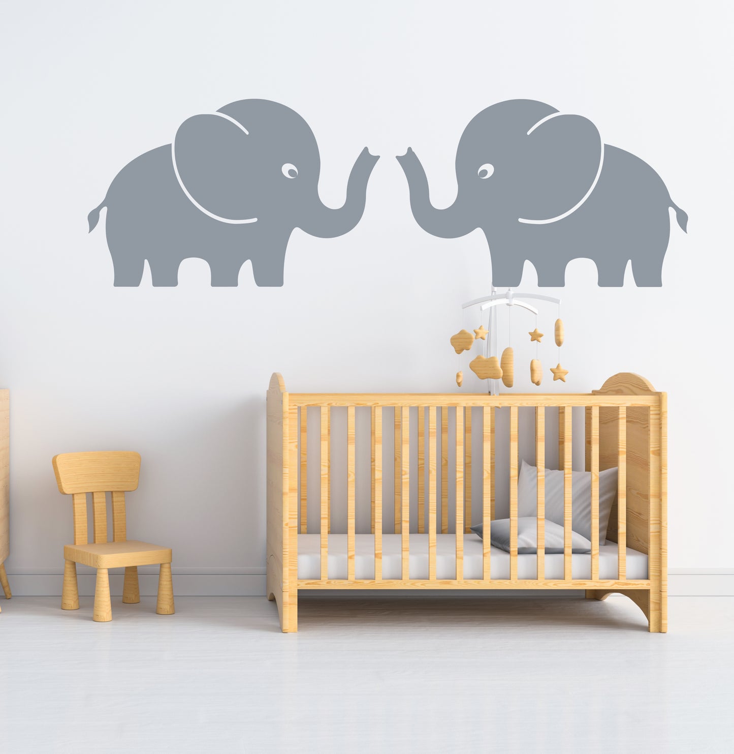 BSTYAWENJ Cute elephant Wall Decals - Kids' Room Wall Decor, Add Vibrancy to Walls, Perfect for Babies and Preschoolers-Kids Wall Decals