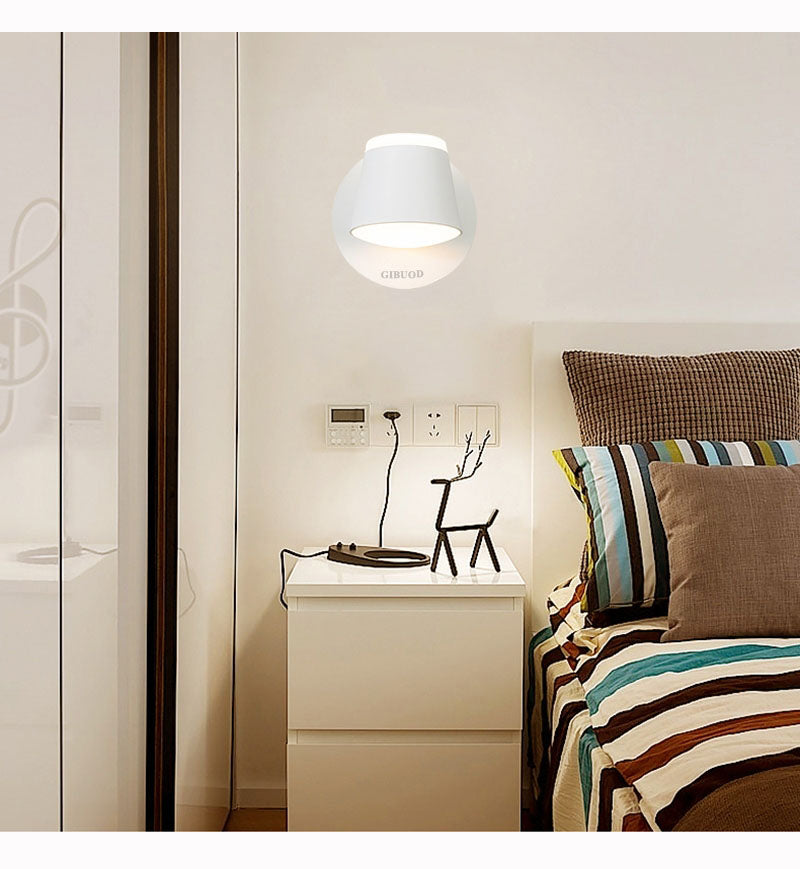 GIBUOD LED Wall Sconces , Wall Mounted Lights Rechargeable Battery Operated, Temperatures & Dimmable Wall Lamp Magnetic 360° Rotation Wireless Light